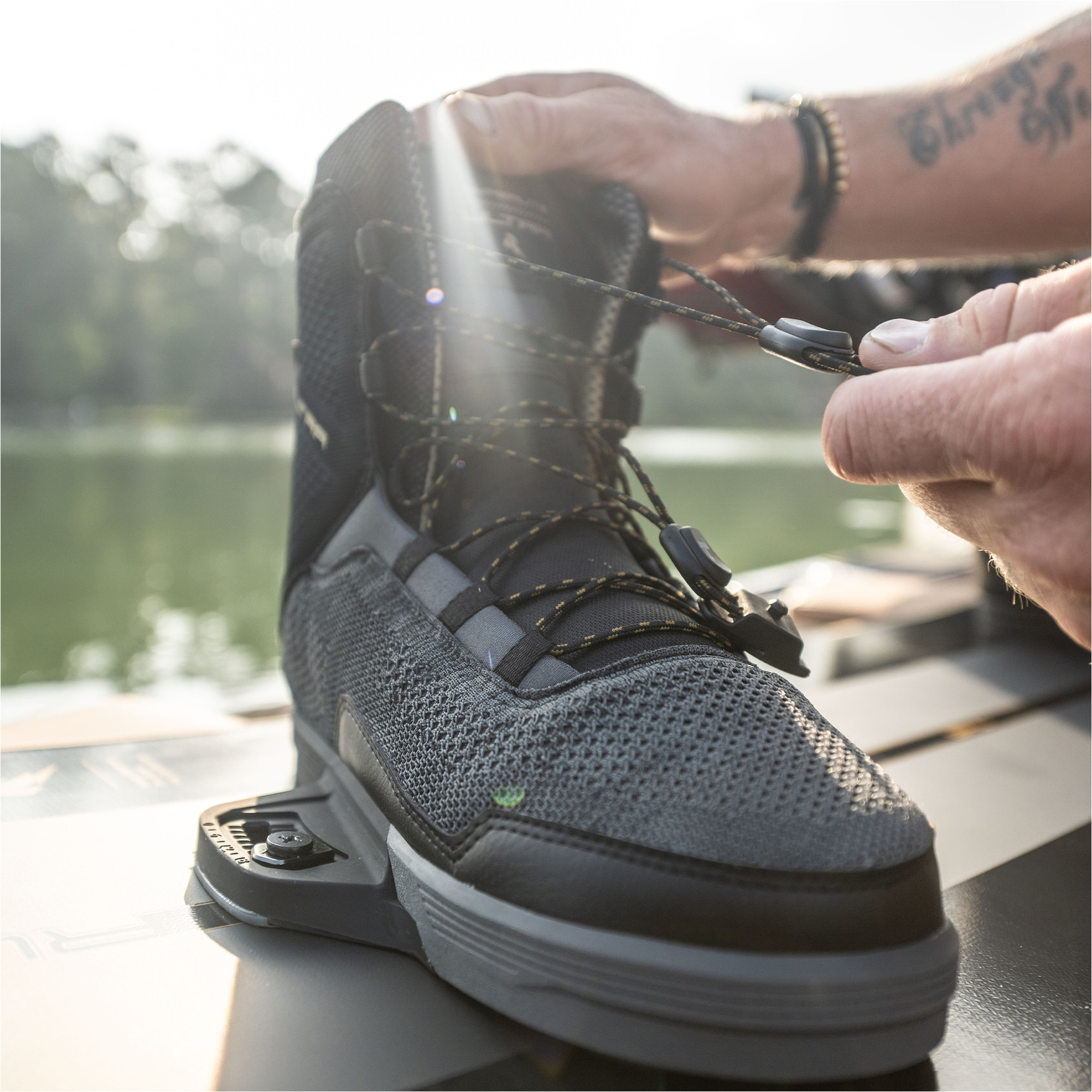 2023 Hyperlite Ultra Wakeboard Bindings H23BUL Black Boardsports